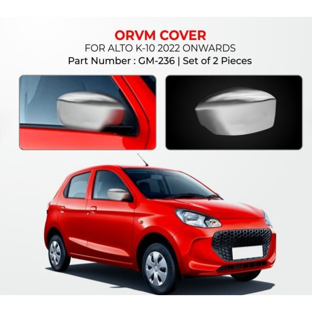 Buy Maruti Suzuki Alto K10 OVRM Chrome Cover Car Accessories